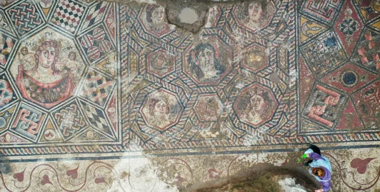 Символизировала плодовитость и достаток: археологи нашли древнюю мозаику в Изнике (фото)»>