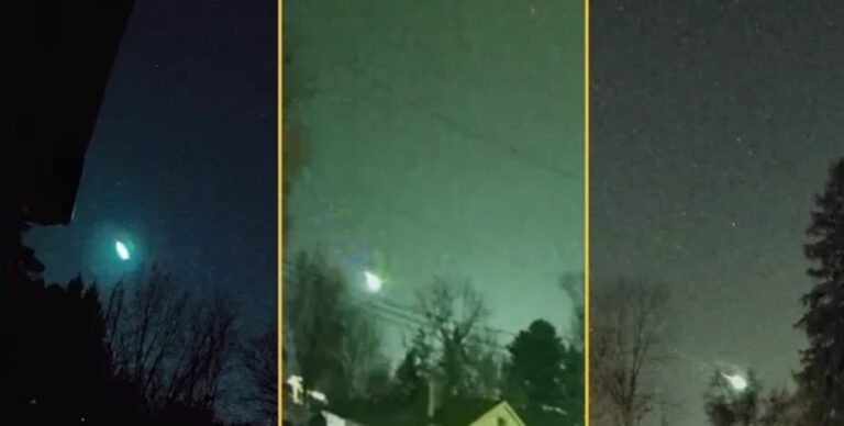 Зеленый фрагмент кометы со скоростью 160 000 км/ч взорвался над США (видео)»>