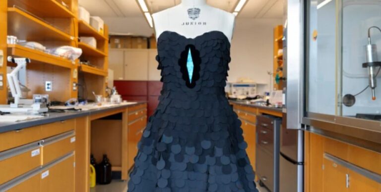 Настоящий черный цвет: инженеры и орнитологи пошили маленькое ультрачерное платье (фото)»>