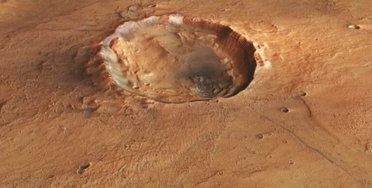 Орбитальный аппарат сфотографировал ударную «бабочку» на Марсе: что это (фото)»>