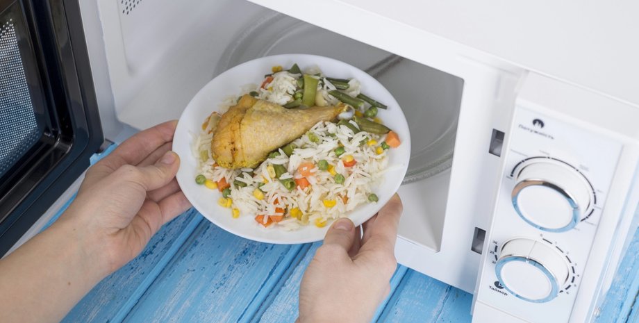 микроволновка, питательные вещества, еда