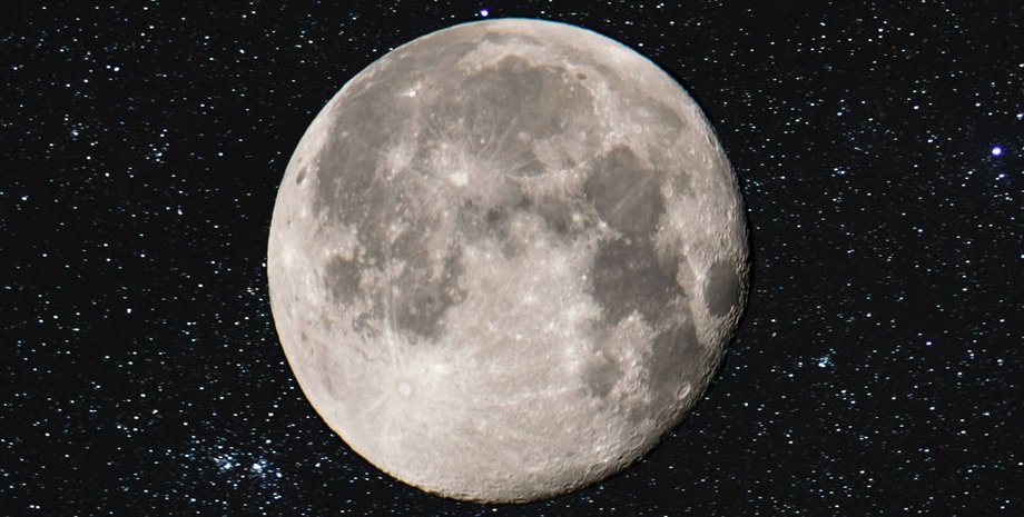 Луна и звезды на фоне