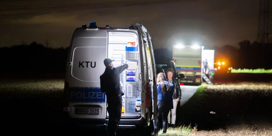 Полиция Германии на выезде